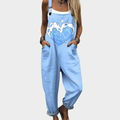Comfortable Printed Dungarees