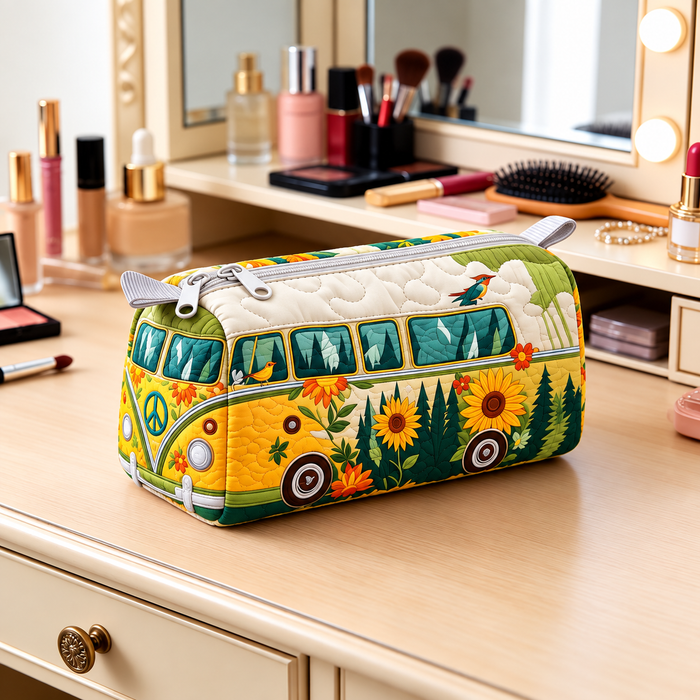 Girasoli nel Bosco | Beauty Case Trapuntato