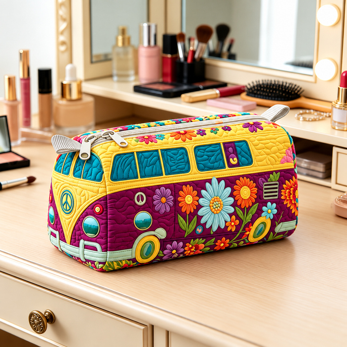 Fiori Boho | Beauty Case Trapuntato