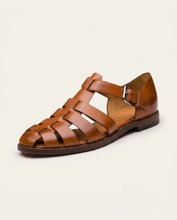Adriana | Sandalo Pescatore in Pelle