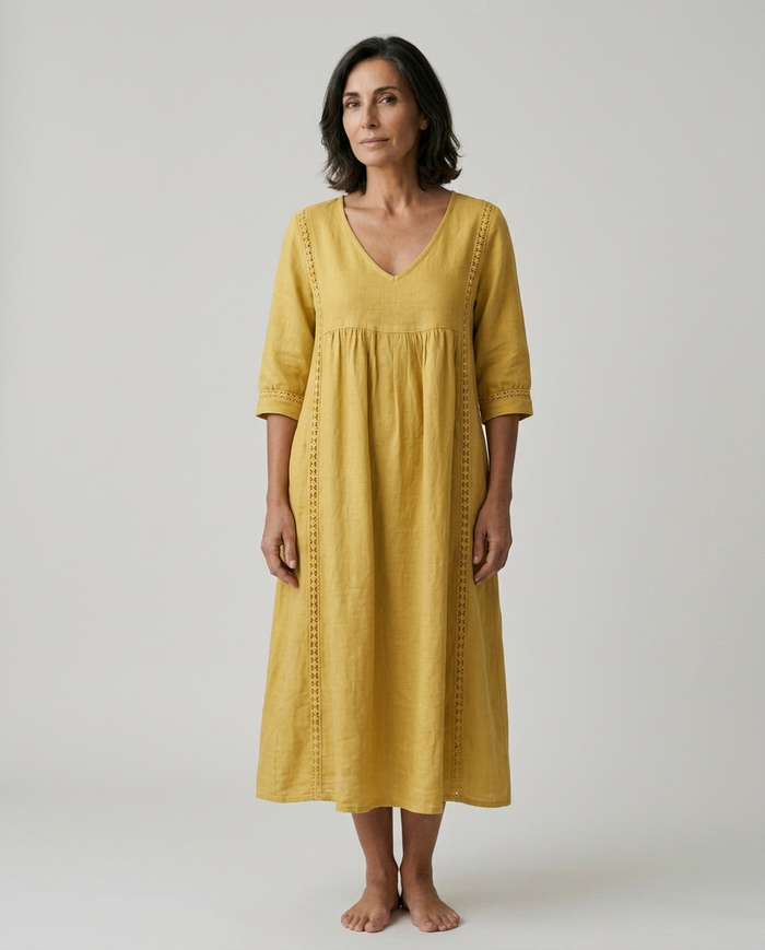 Marcella | Abito Midi in Lino
