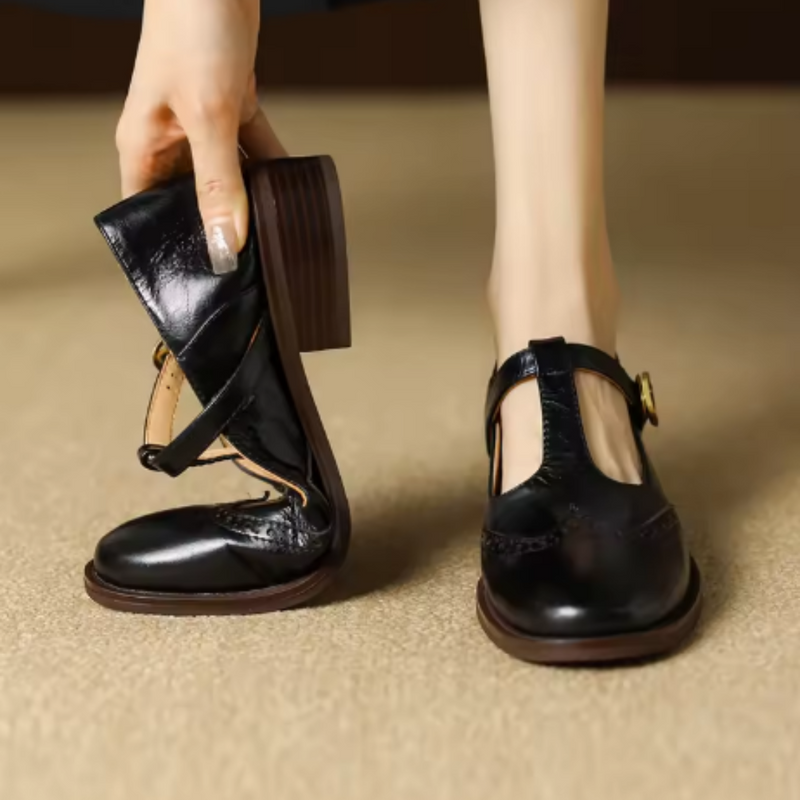 Federica | Scarpa Mary Jane con Tacco Basso