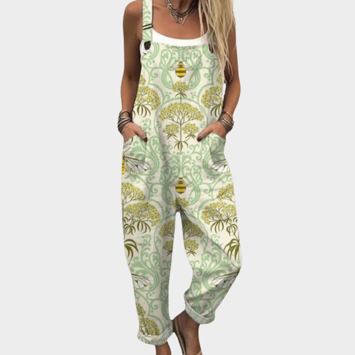 Comfortable Printed Dungarees