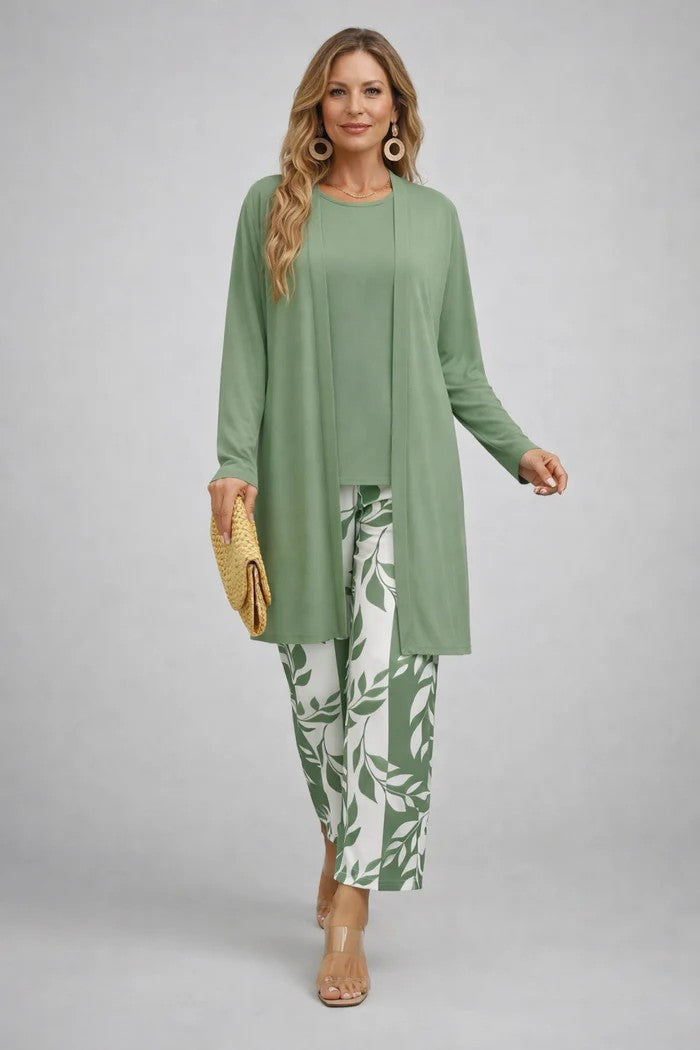 Margherita | Completo Tre Pezzi con Cardigan Lungo