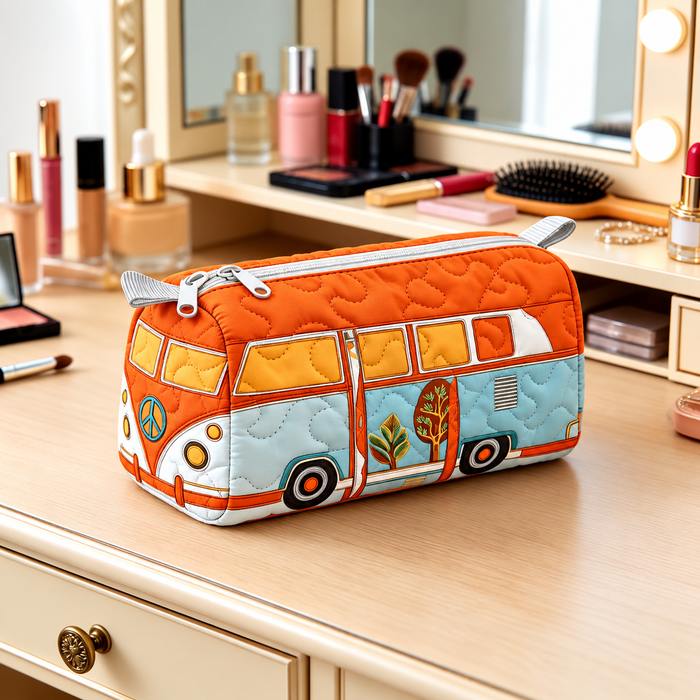 Pulmino Arancio | Beauty Case Trapuntato