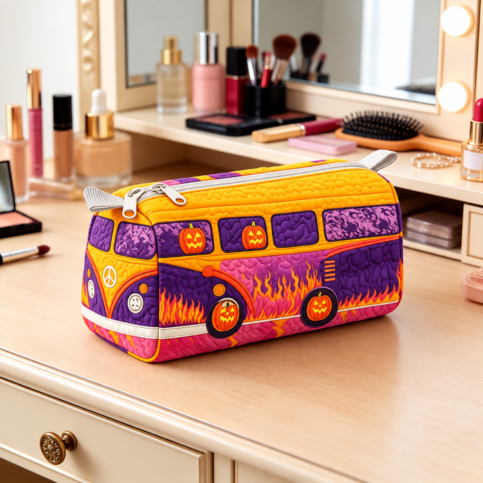 Zucche di Halloween | Beauty Case Trapuntato