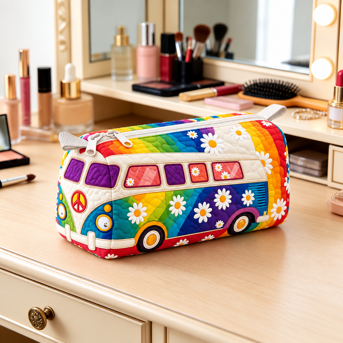 Margherite Arcobaleno | Beauty Case Trapuntato