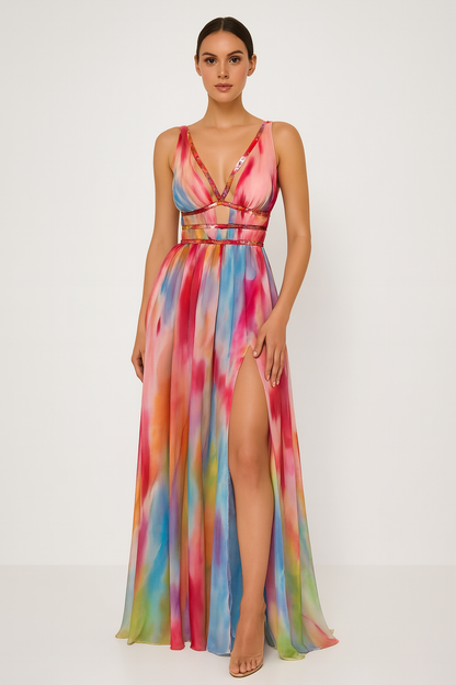Freya | Gemaltes Maxikleid