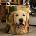 Golden Retriever | Cesto Portabiancheria Trapuntato
