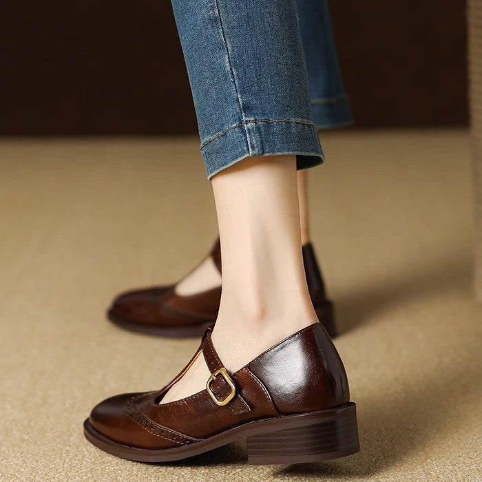 Federica | Scarpa Mary Jane con Tacco Basso