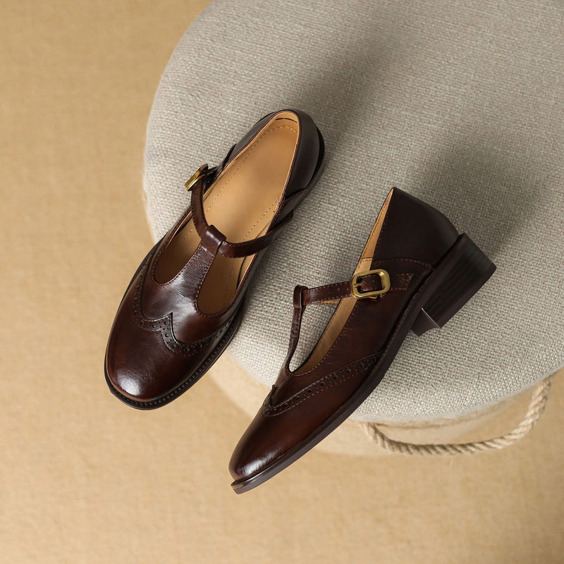 Federica | Scarpa Mary Jane con Tacco Basso