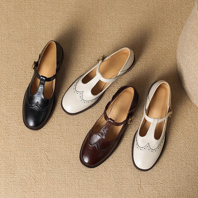 Federica | Scarpa Mary Jane con Tacco Basso