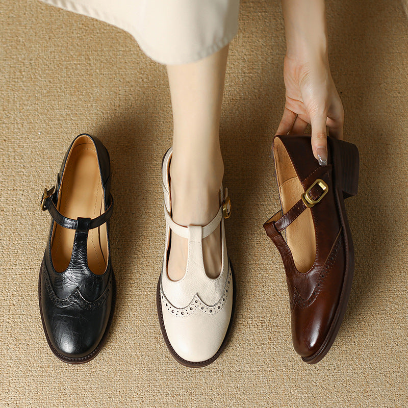 Federica | Scarpa Mary Jane con Tacco Basso