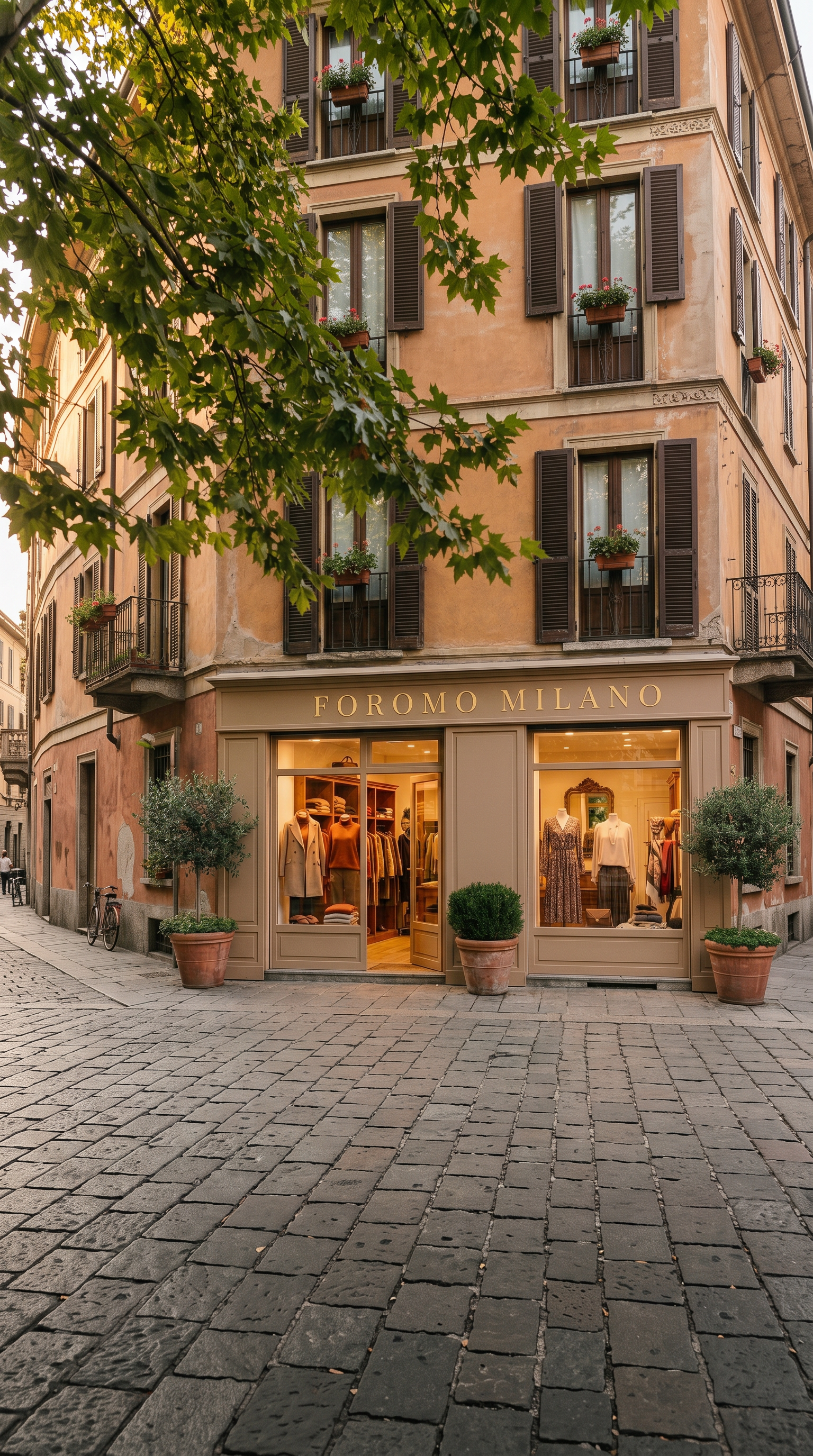 Foromo Milano boutique gevel - mobiele hero 9:16